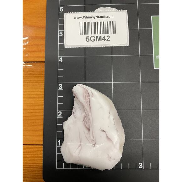 Milk Glass Pink Swirl Art Glass Cullet Glowing Manganese Slag Glass #5GM42 - Picture 8 of 8